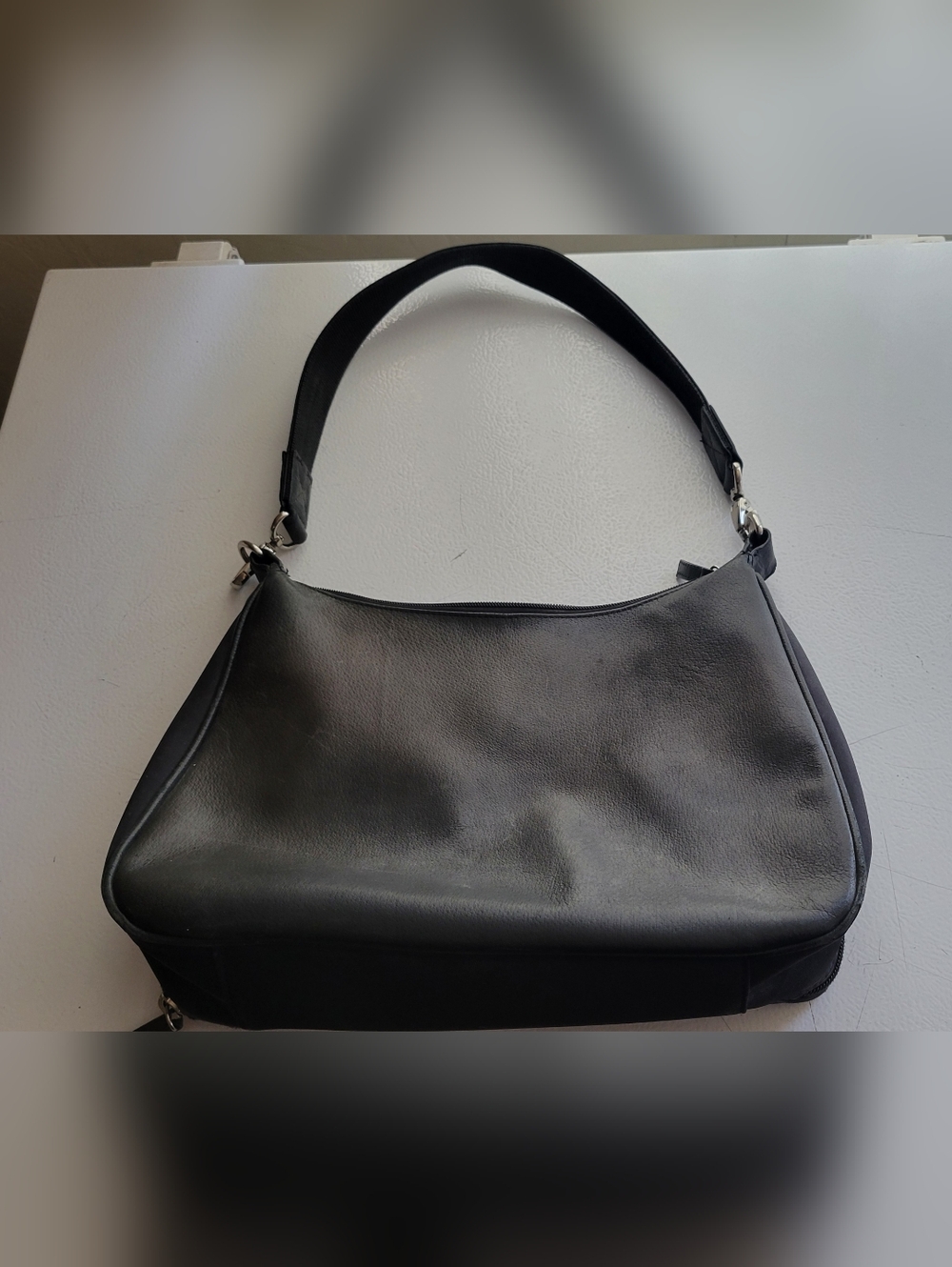Gun Tote'n Mamas Concealed Carry Leather Black Hobo Bag / Purse